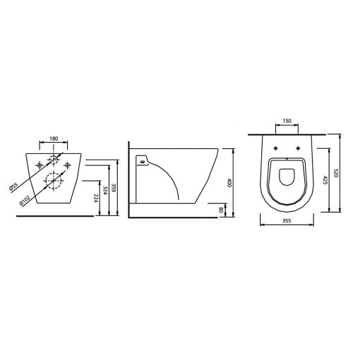 ΛΕΚΑΝΗ ΚΡΕΜΑΣΤΗ PYRAMIS ERETRIA 52x35,5 cm